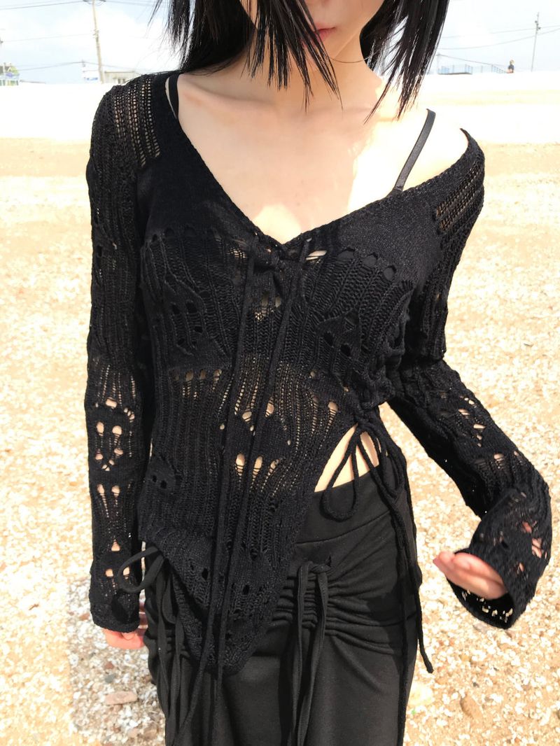  CROCHET RIBBON KNIT