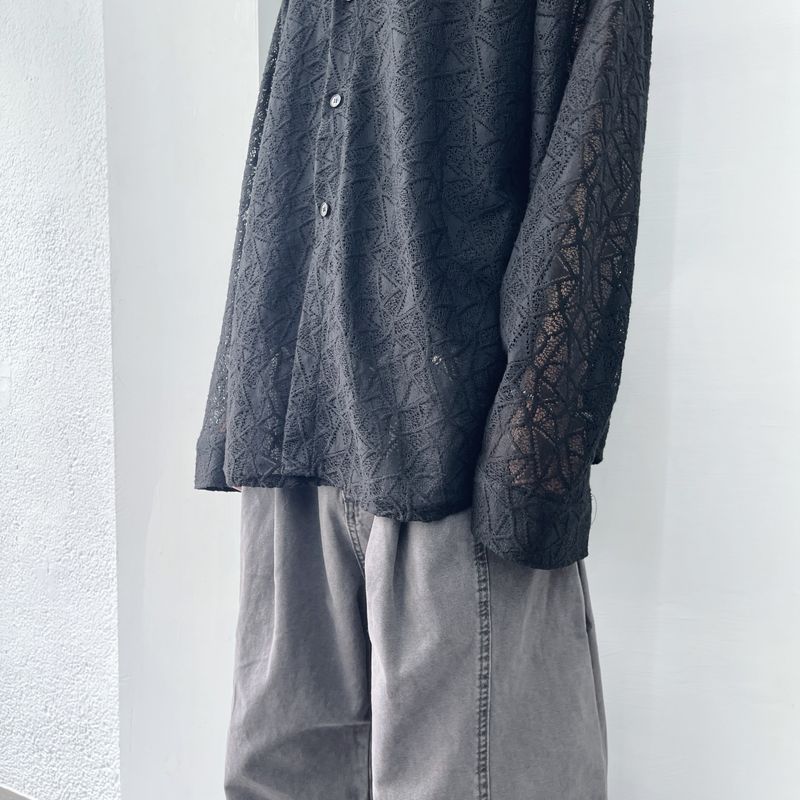 Shadow Textured Sheer Shirt