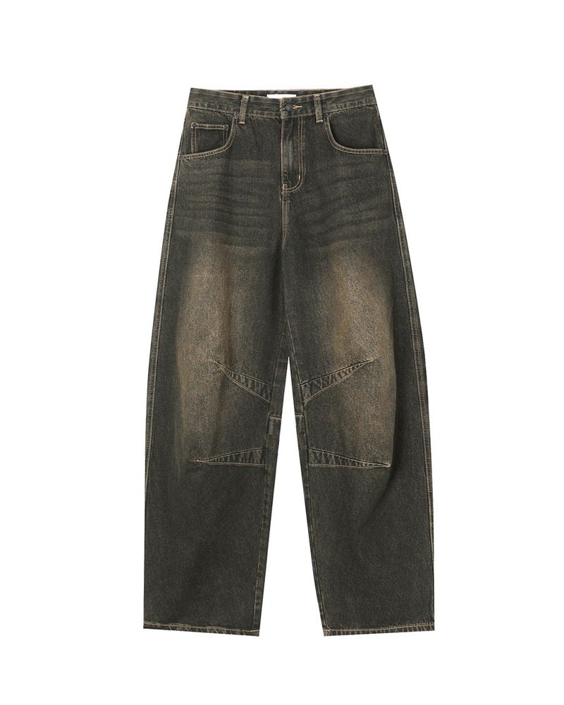 Letic Dart Tinted Black Wide Denim