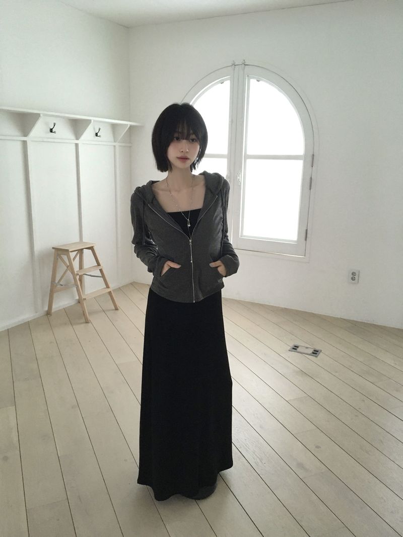 ロア スリム ロングワンピース
