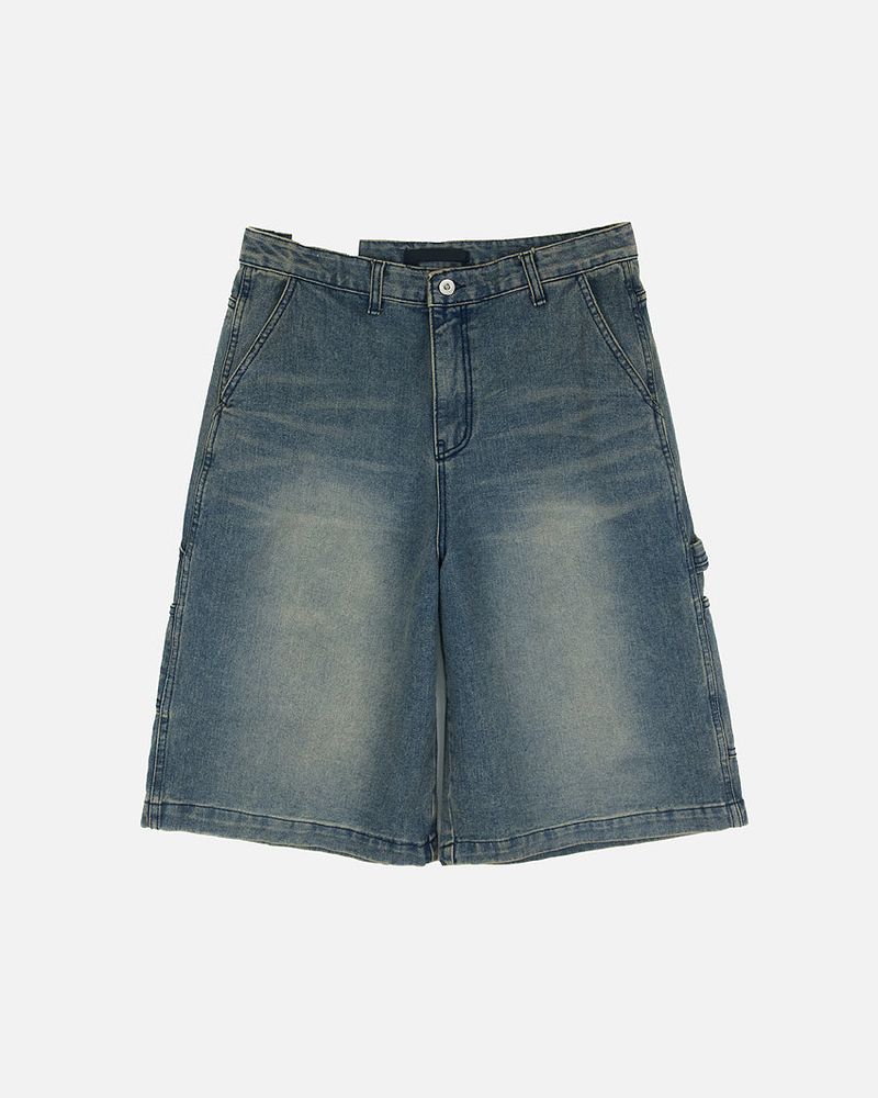 No.1227 patch denim bermuda SHORTS (3color)