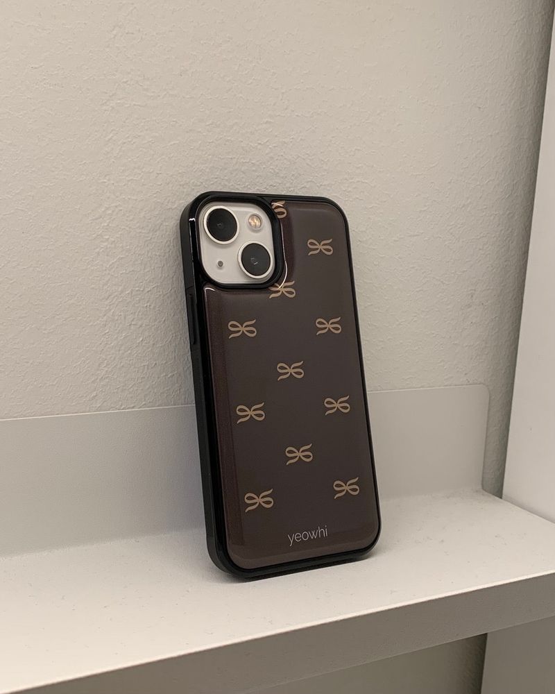 [MADE] mini logo epoxy bumper case_brown