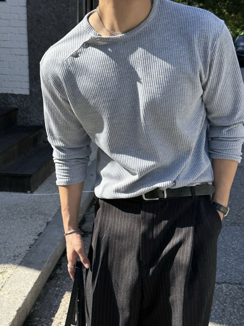 Dart pin stripe slacks