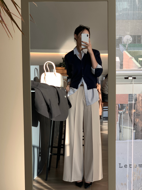 Lesen Tension Wide Slacks / 4 colors