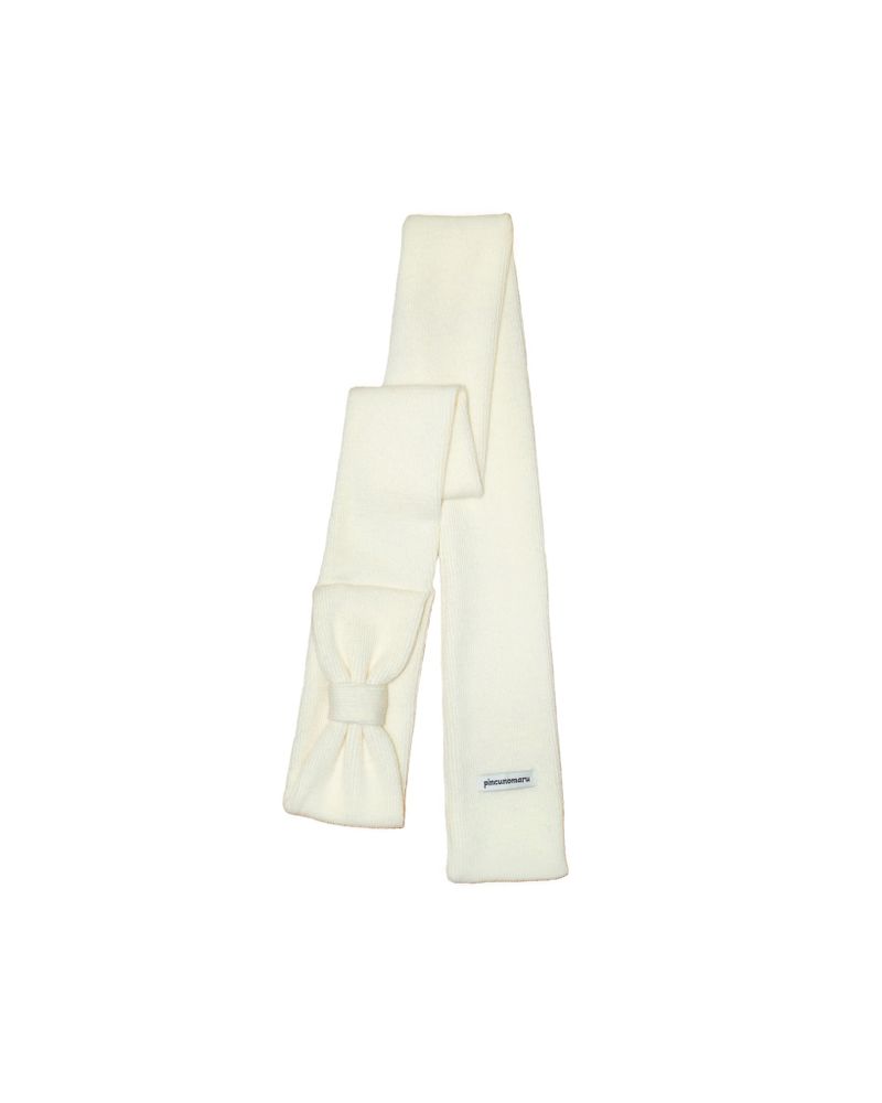 Mini ribbon muffler_ivory