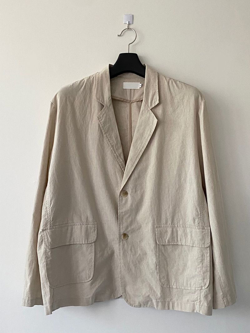 Basic Linen set up blazer jk