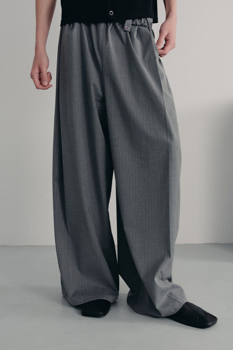 JCAESAR(ジュリウス・シーザー)の「Striped Pleated Waist Pants(Pants)」