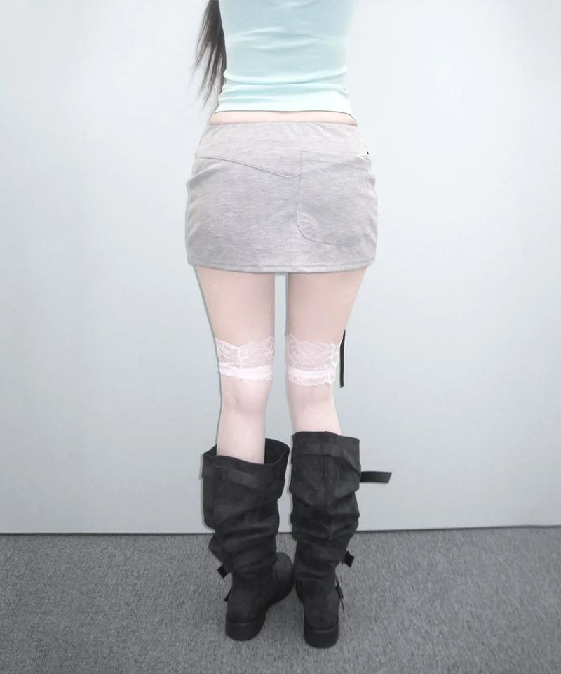 dusty slouch long boots (2colors)