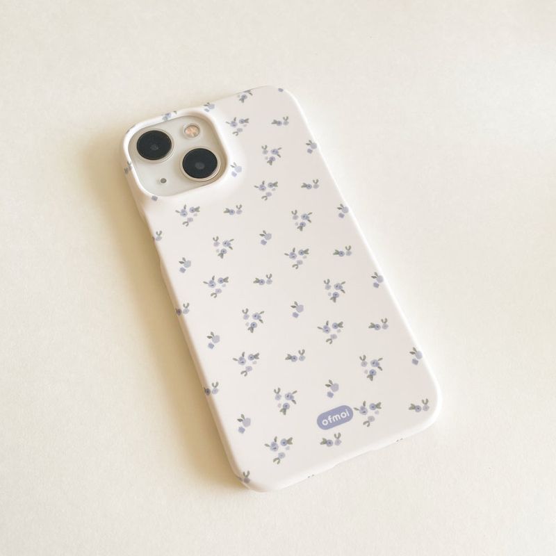 little bloom matte hard phone case