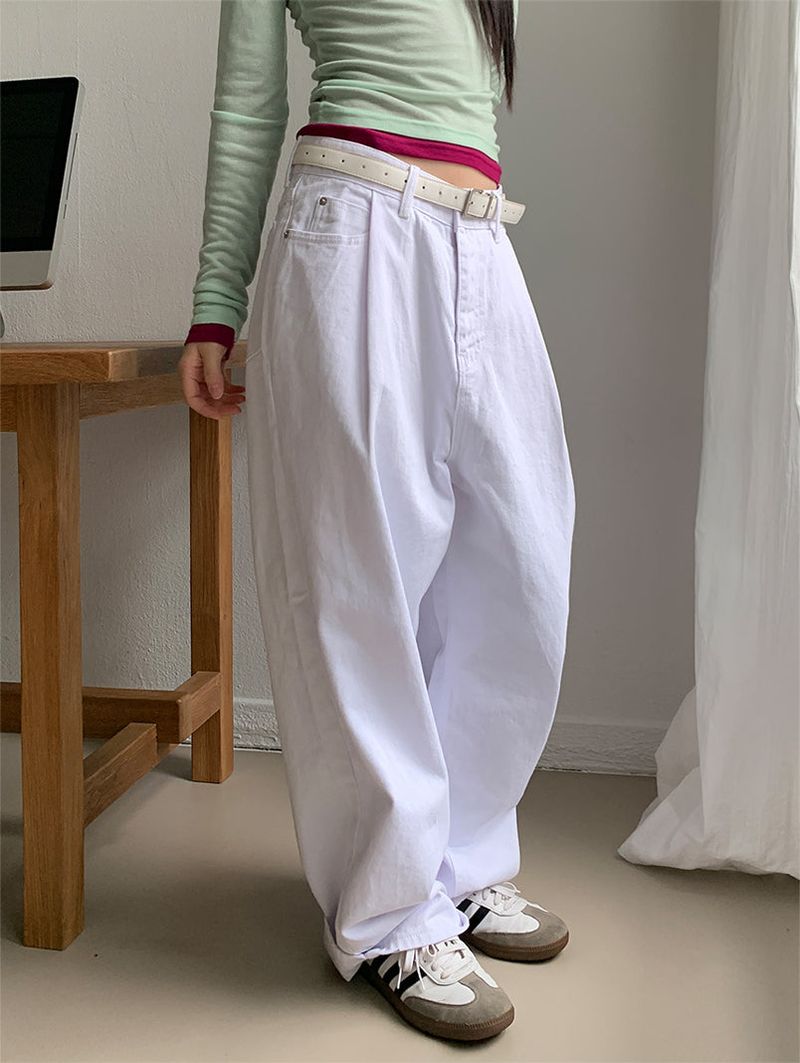COTTON PINTUCK JEANS (2C)