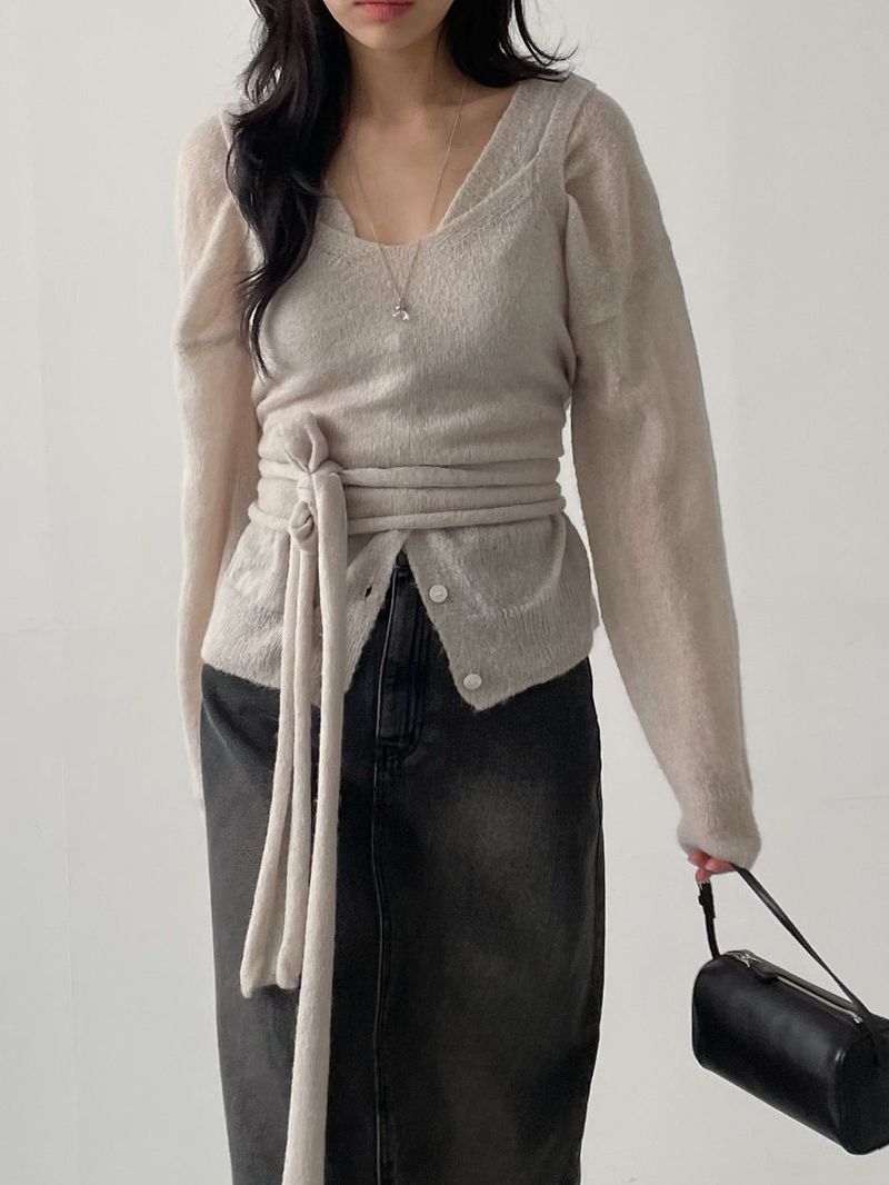 Enne Alpaca Wrap Bustier