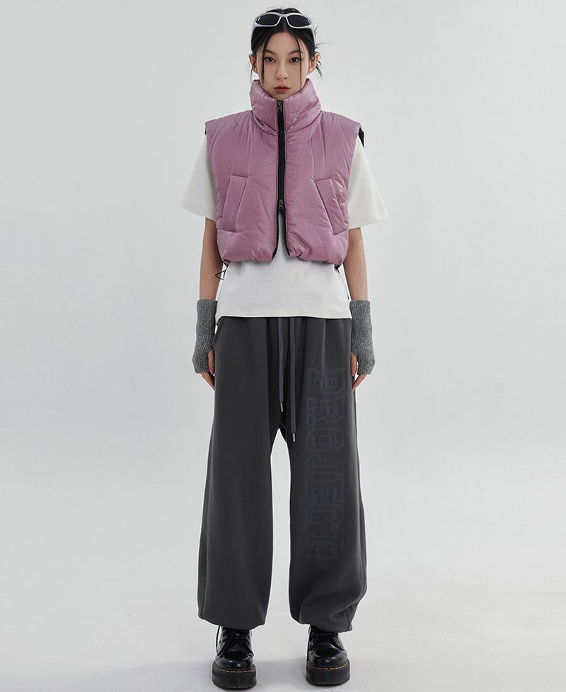 (UNISEX)グルークロップベストダウン