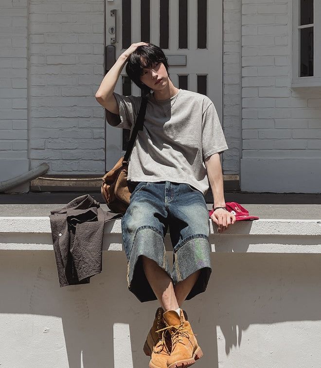 フルーヴベーシッククロップショートスリーブTシャツ