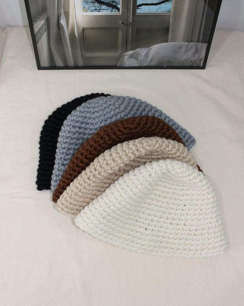 chunky wool hat (5color)