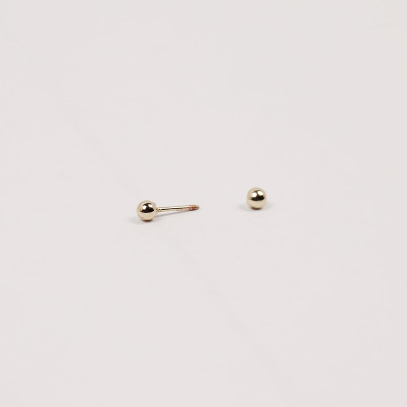 [single piercing] 14K GOLD BALL PIERCING (3mm)