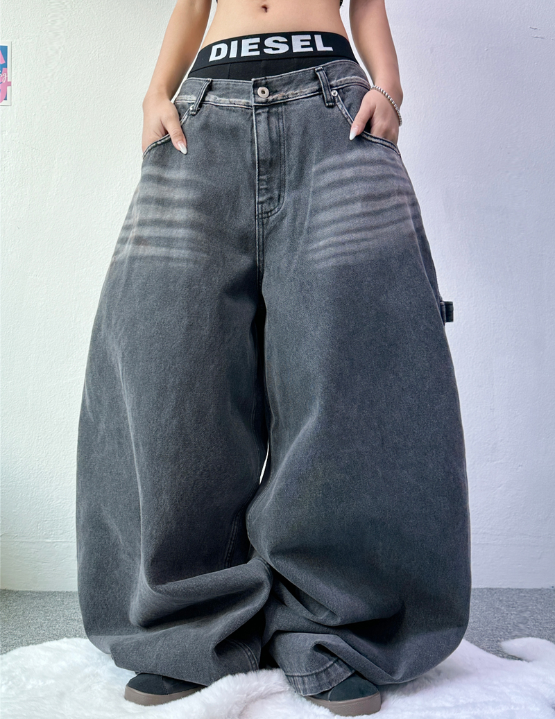 CCORTTI(コルッティ)の「STRAP BALLOON WIDE DENIM🖤💙 - 2 COLORS(Pants)」