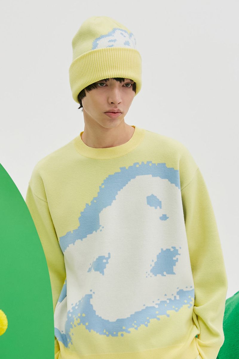 APIECEOFCAKE（ピースオブケイク）の「FLIP Jacquard Knit_Lemon（Tops）」