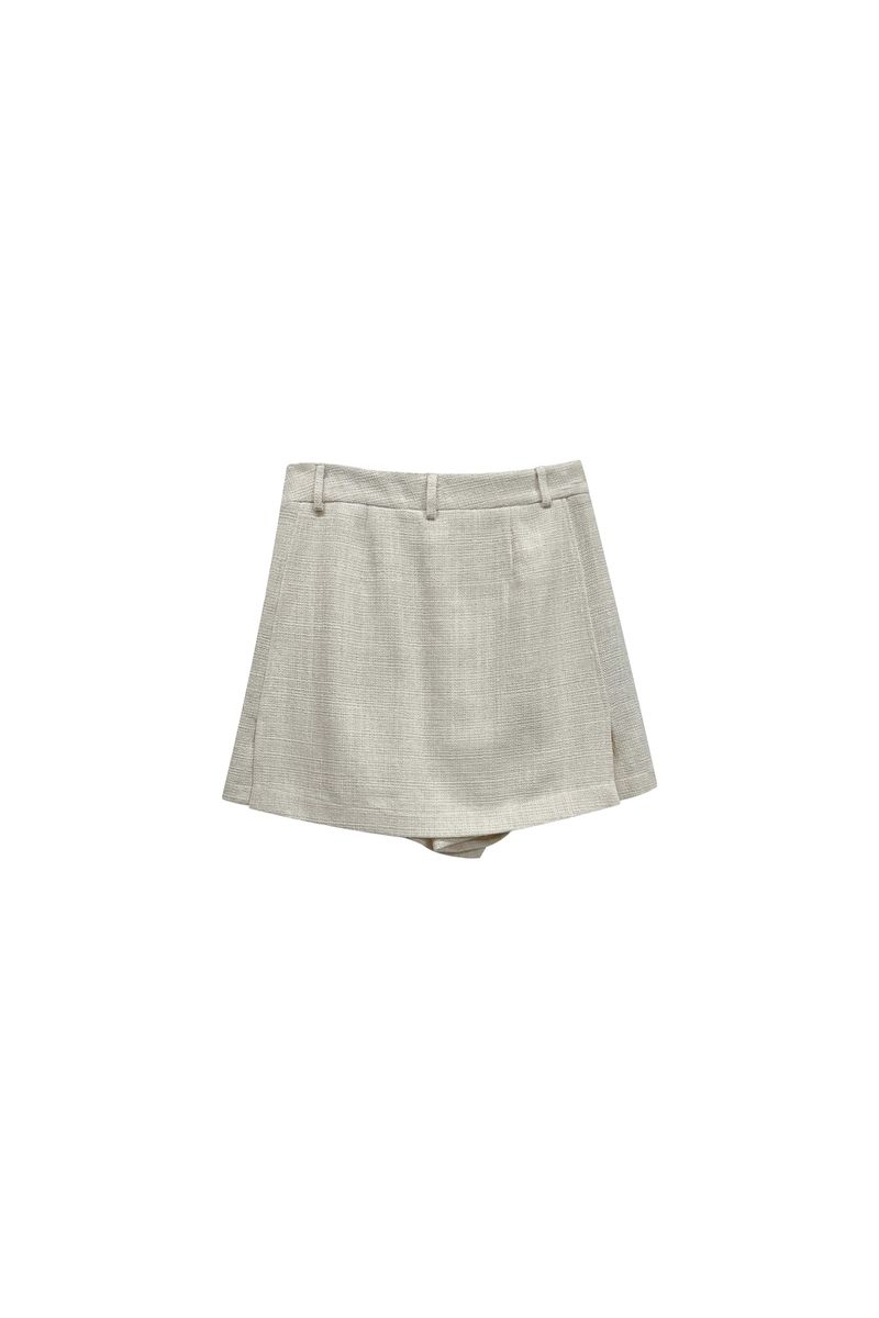 CHERISH TWEED SKIRT PANTS / WHITE