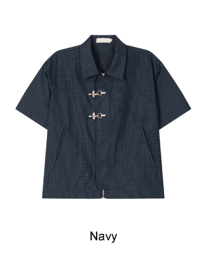 Sedon buckle check shirt jacket