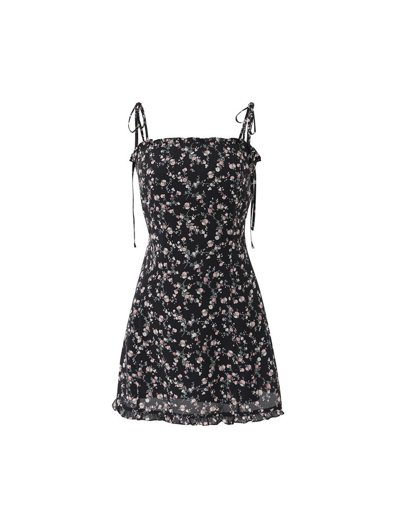 Frill mini dress (flower)