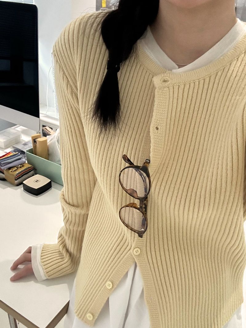 [MADE] Poet V-neck Round Cardigan