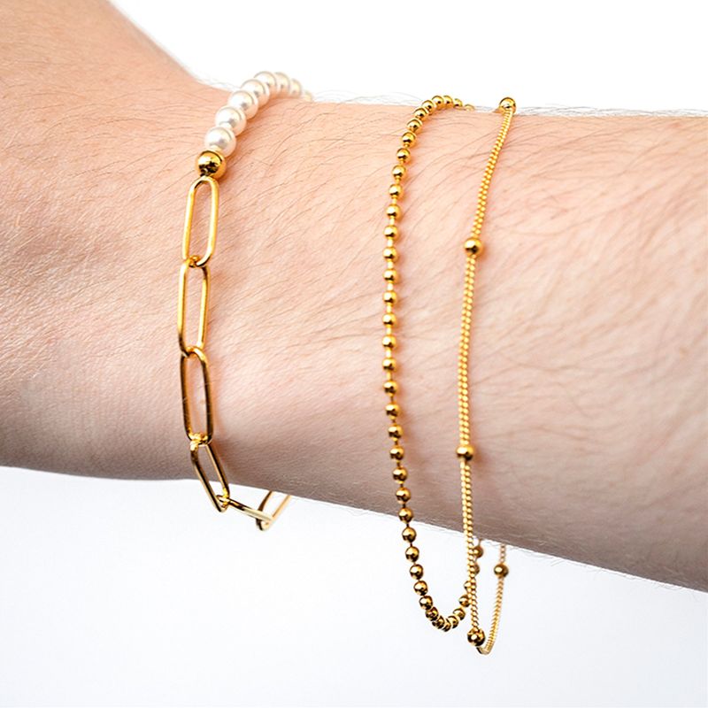 L'OMBRILLANT（ロムブリラント）の「A pois rayered chain bracelet（Accessories）」