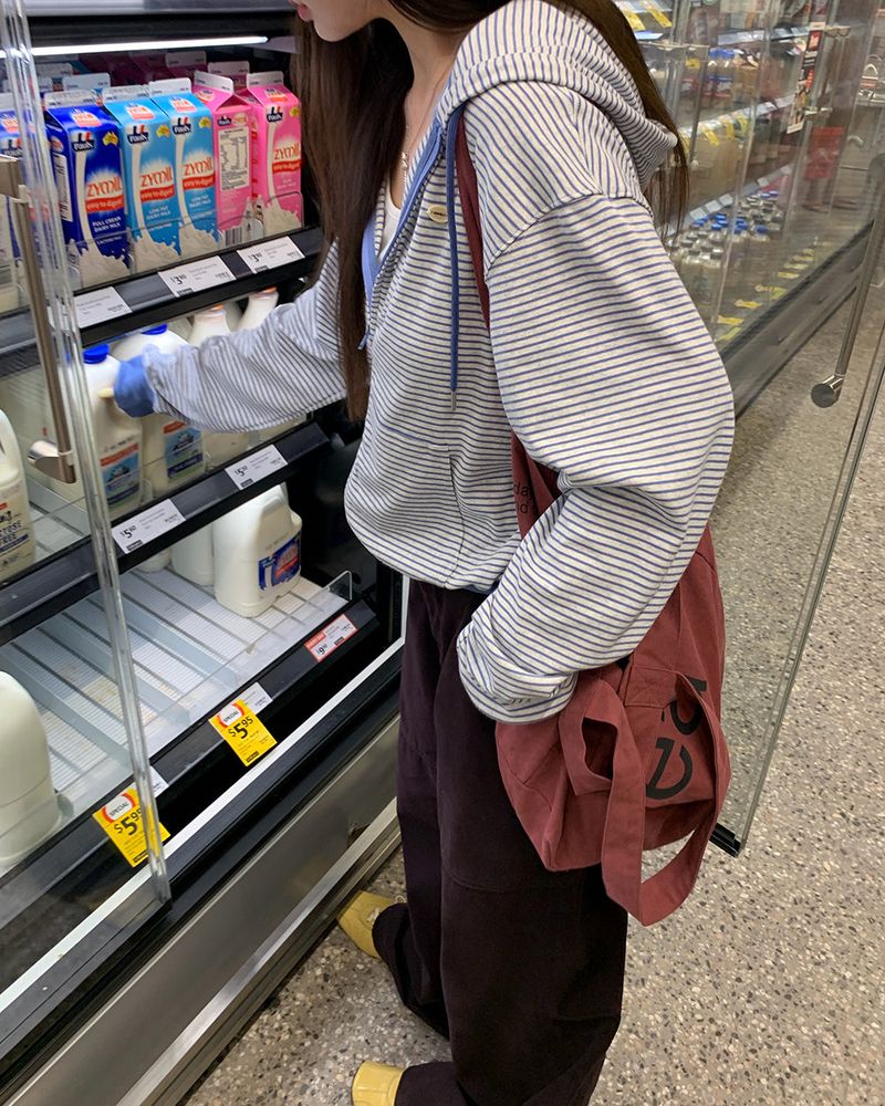 [ORIGINAL] Clover Stripe Hood Zip-Up