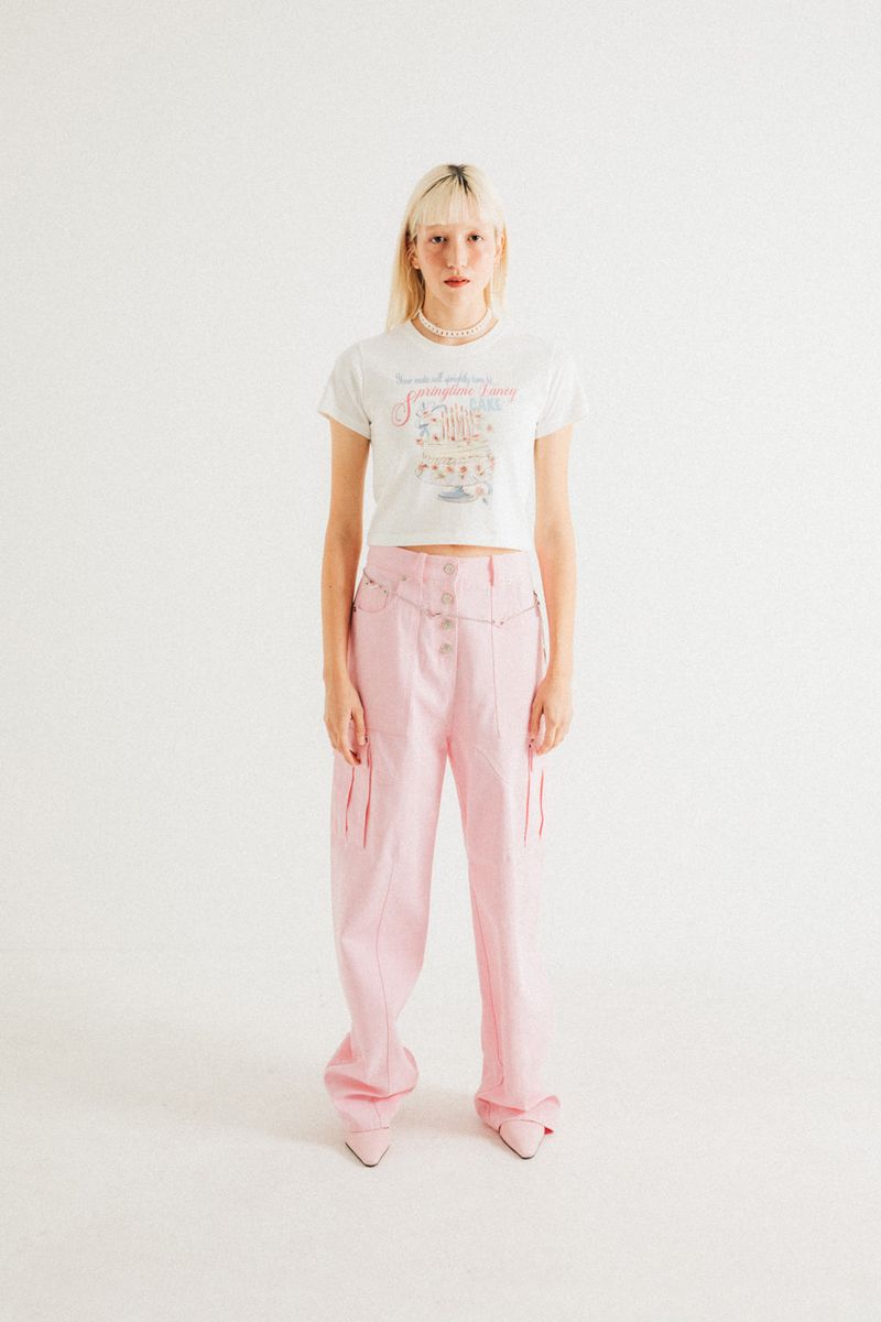 DIMANCHE CAKE CROP T-SHIRT