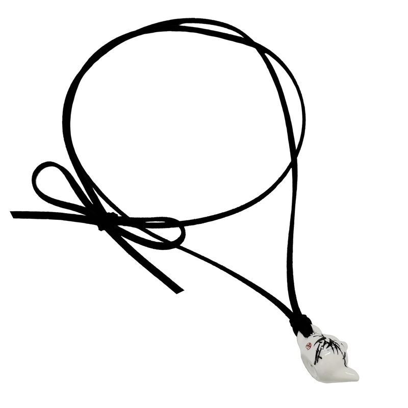 Teapot Ceramics Necklace [Bamboo]