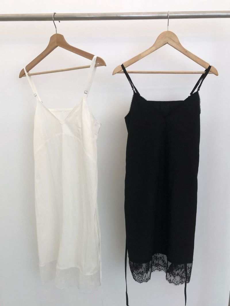 Lace slip dress