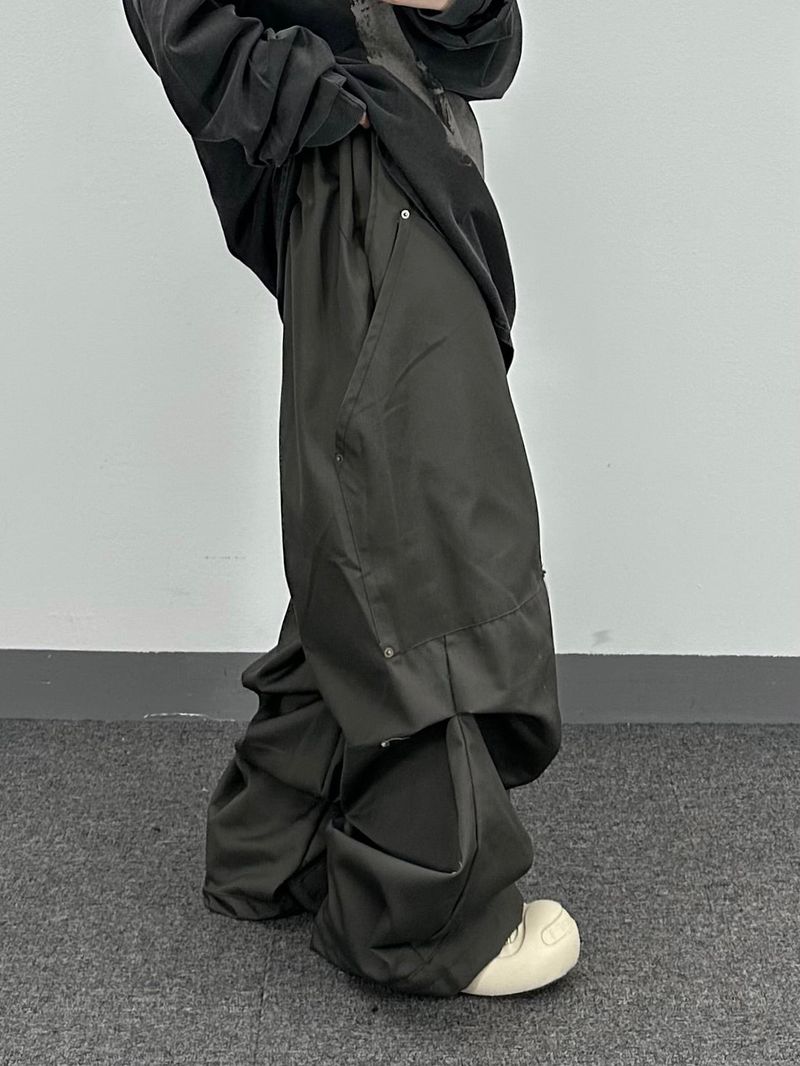 hammer cotton pintuck pants