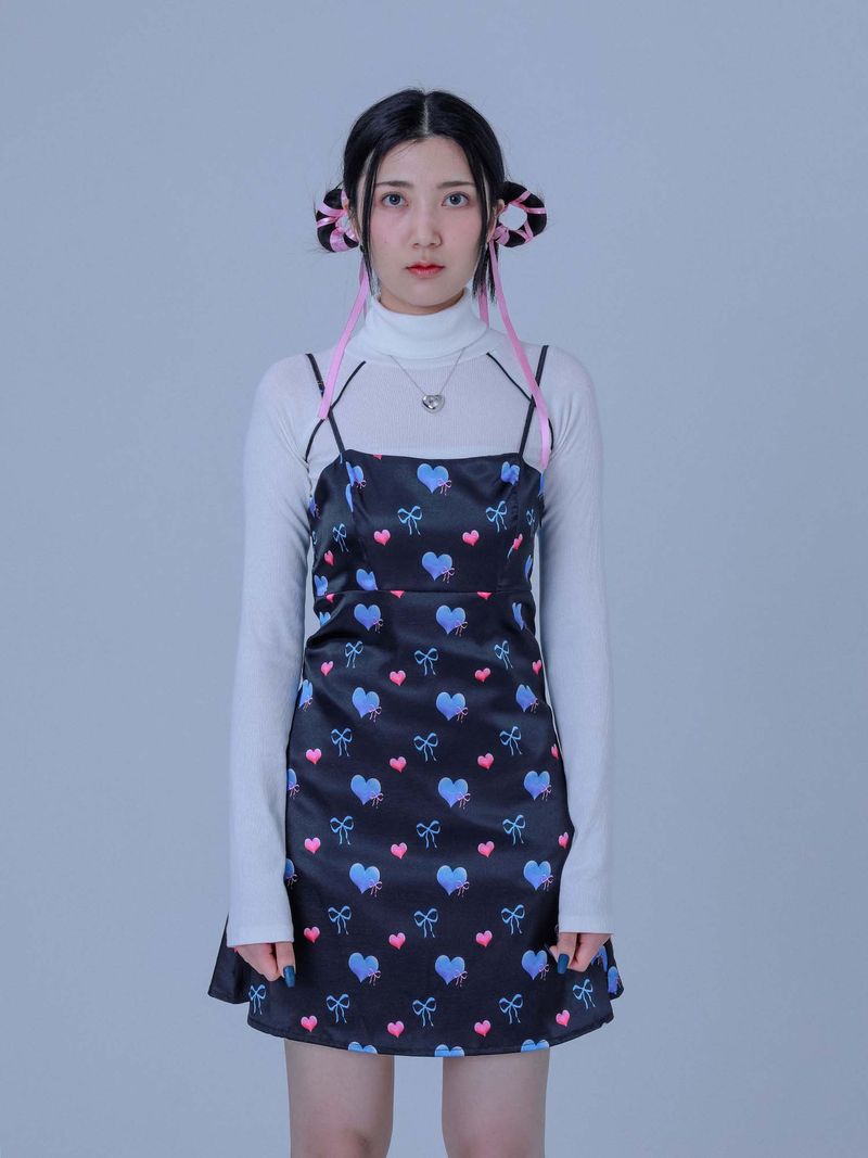 DILETTANTISME（ディレッタンティズム）の「BLUE HEART RIBBON MINI ONE-PIECE（Dresses）」