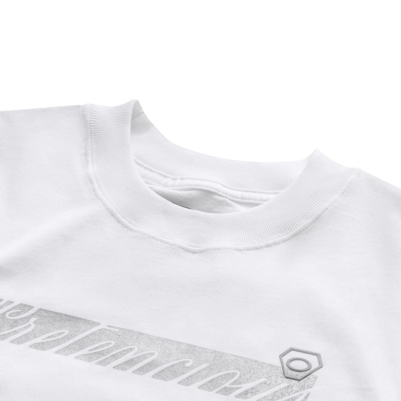 KMC "PRETENCIOUS" White Boxy Fit T-Shirt