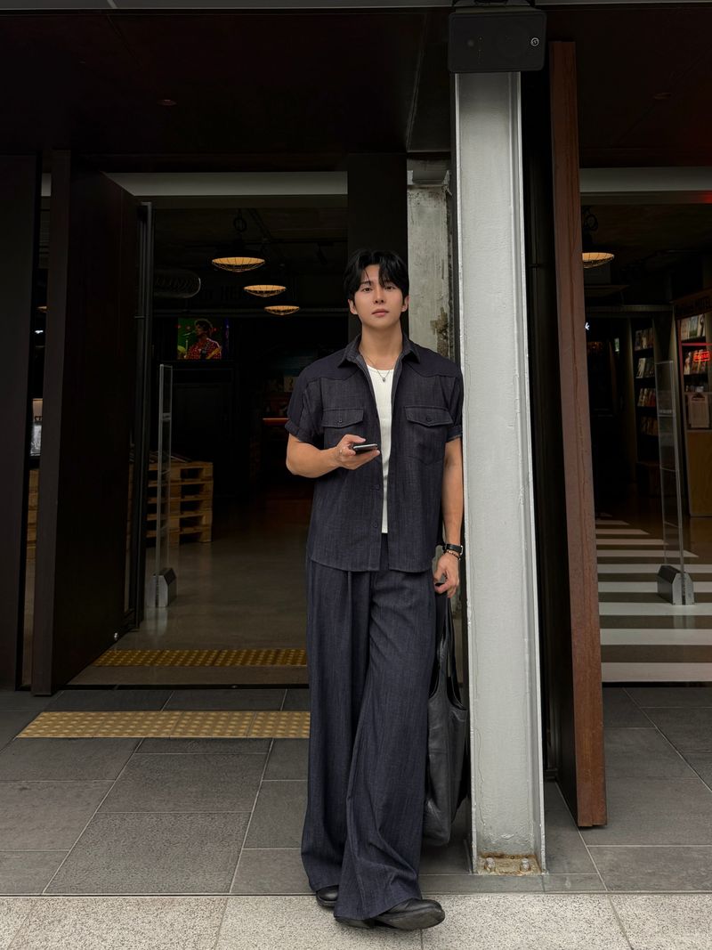 Mir banding denim pants
