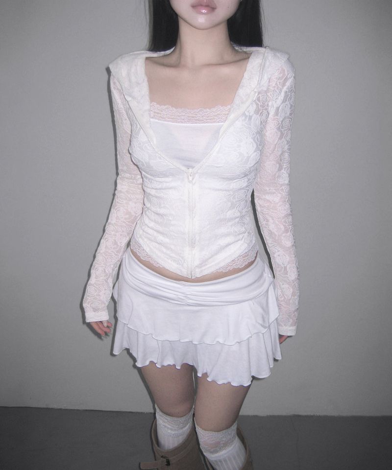ash ruffle mini sk (3colors)
