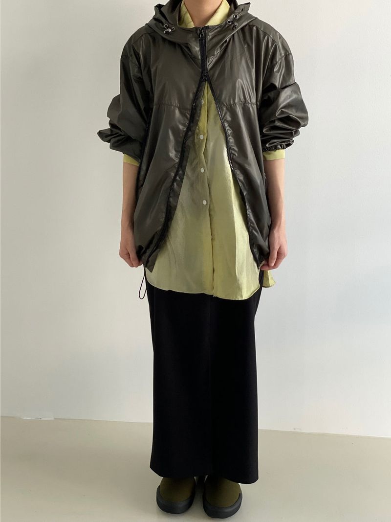 Glossy string windbreaker jk