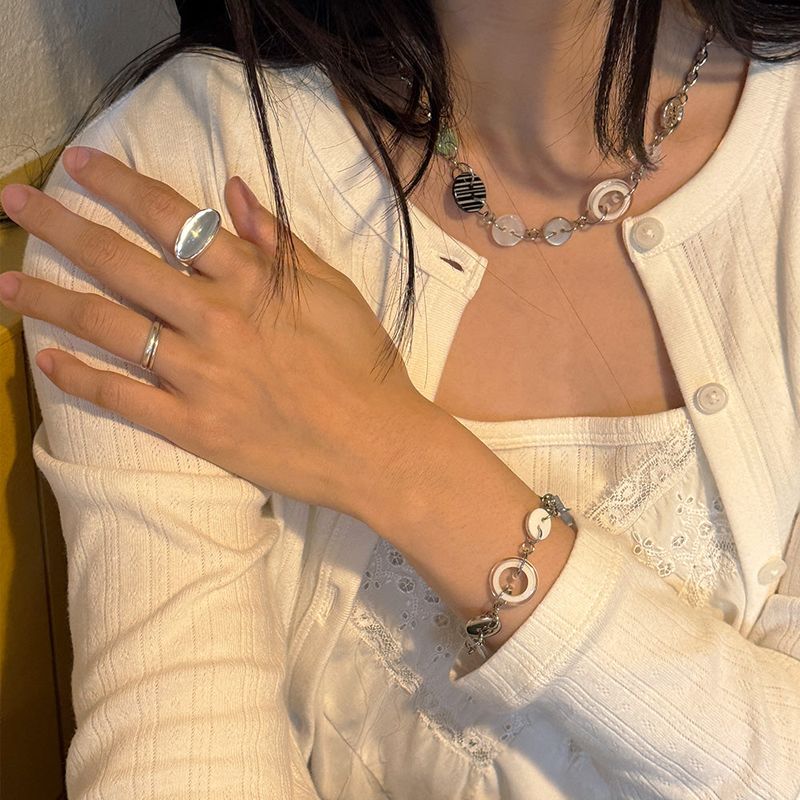 button pieces necklace
