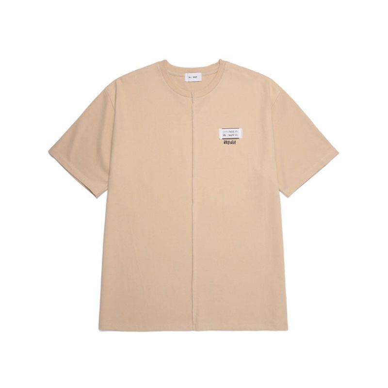 [ILLEDIT] HALF CUTTING T-SHIRT 4COLOR