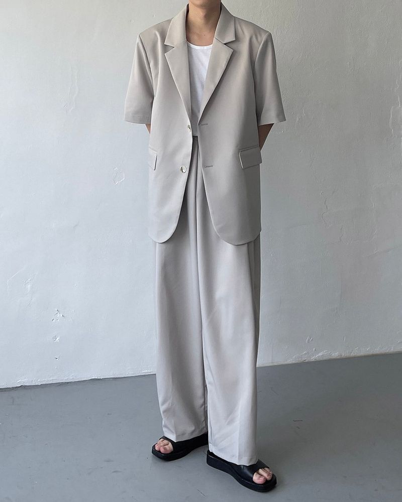 OW Two Button Short-Sleeved Jacket (Set - Up