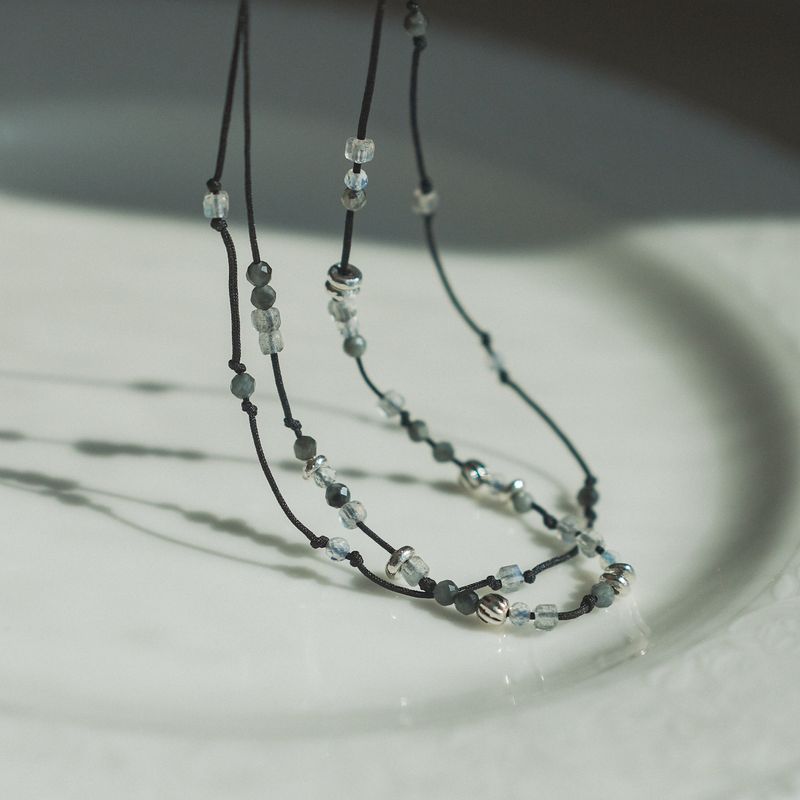 Soft Courage, double line bracelet_October Birthstone