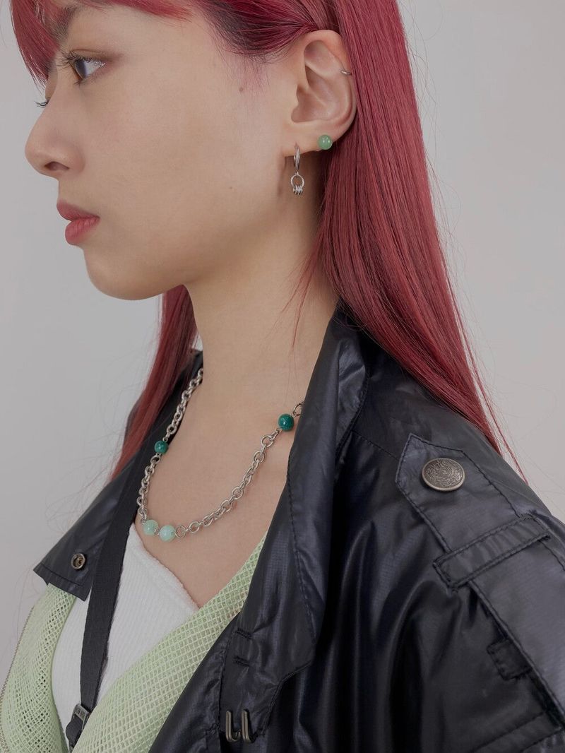 Surgical steel 3 ring earring