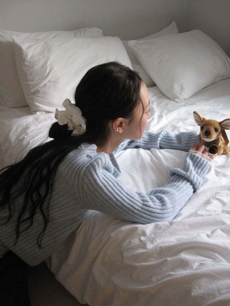 After Frill Scrunchie (White)