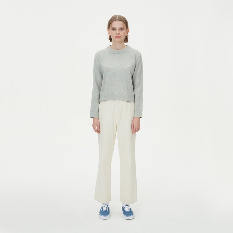 ROUND NECK WOOL KNIT_MINT