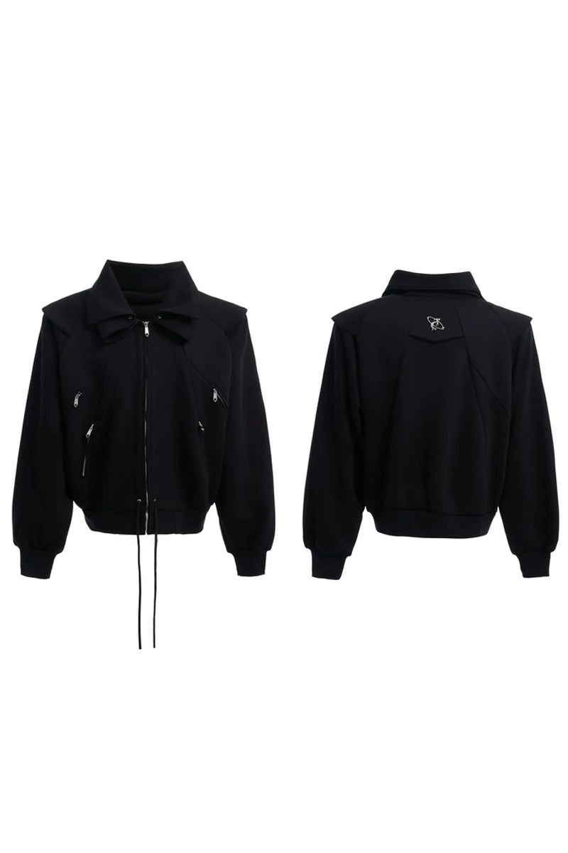 Convertible Cape-Style Zip Hoodie