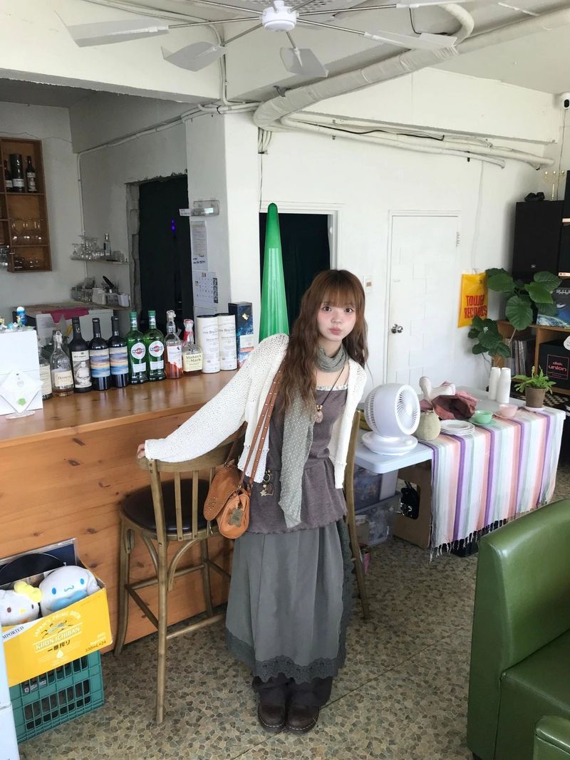 leat knit cardigan