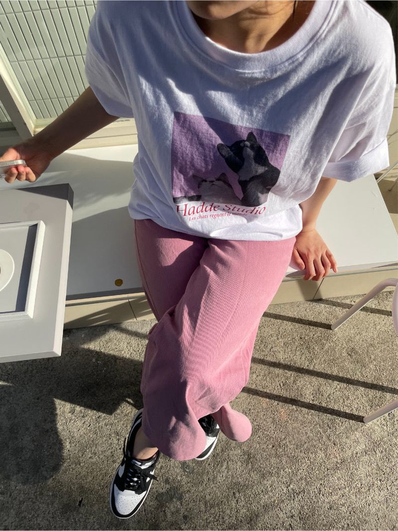 PINK CAT T-SHIRT