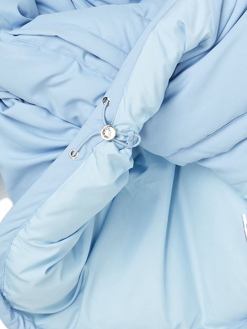 CURVE LINE COLLARED DOWN PUFFER (SKY BLUE)