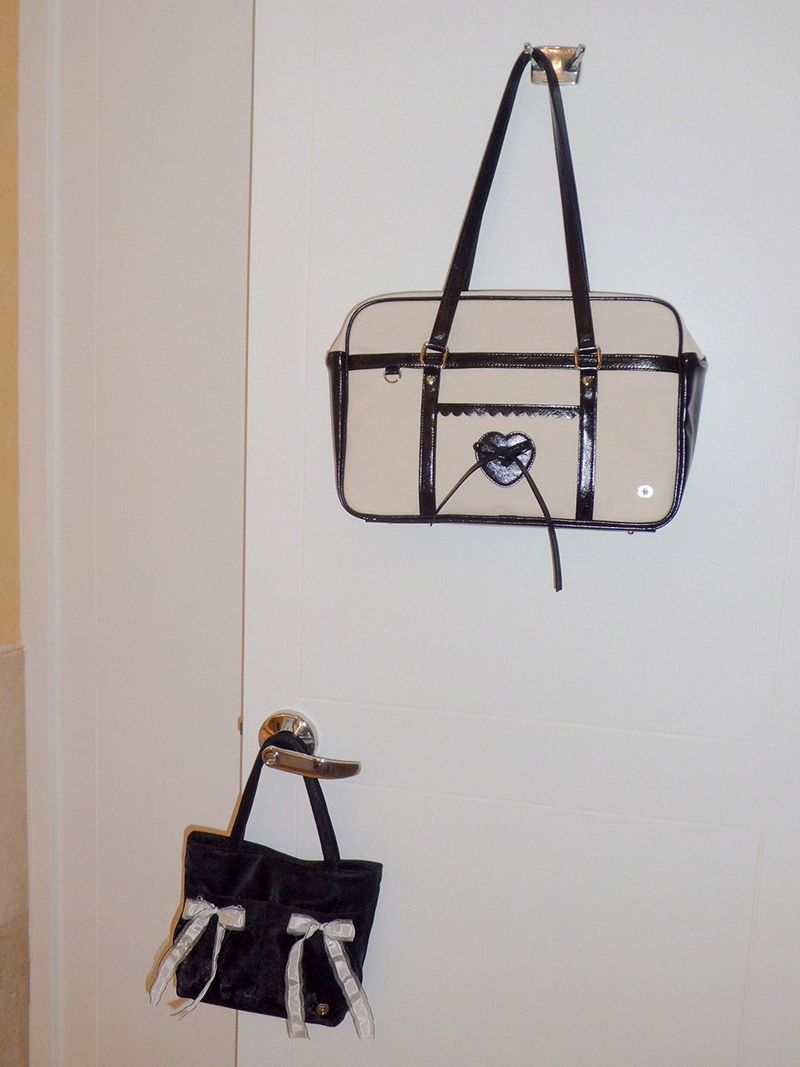 Classic ribbon school bag_canvas black