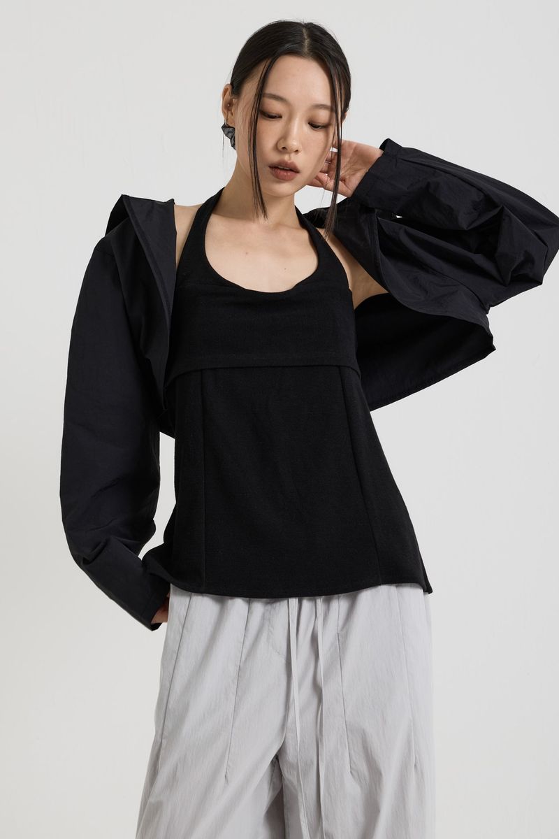 Hooded Shrug, Black