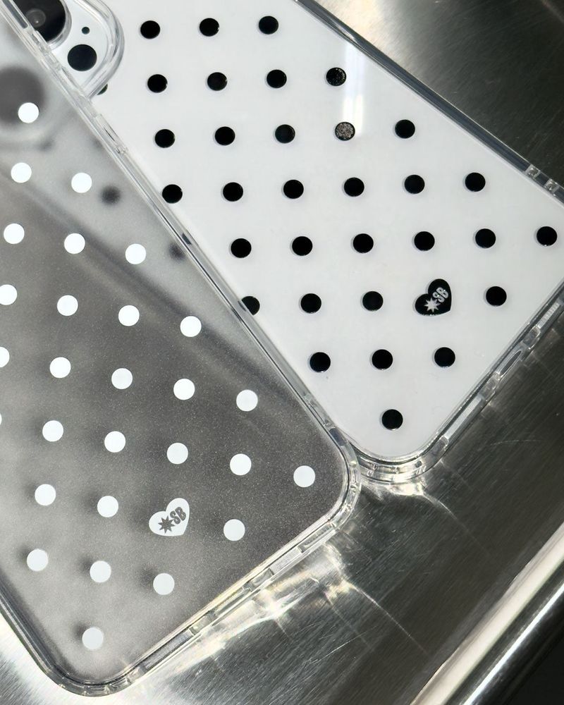 DOT JELLY Gel Hard Slim Phone Case - Black